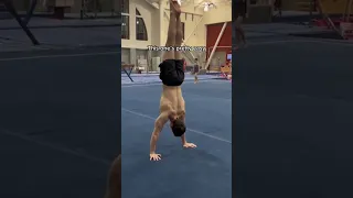 Trying random gymnastics moves 😂 #gymnast #olympics #fail #gym #sports #calisthenics #ncaa #fails