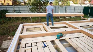 Building a warmer wooden house in 7 days with your own hands. Step by Step