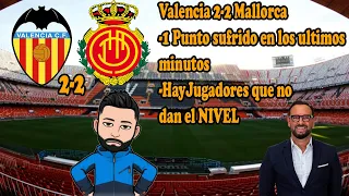 Valencia 2-2 Mallorca Conseguimos 1 punto sufriendo en el ultimo Minuto | Jugadores de nivel BAJO