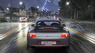 GTA 5 Realistic Weather Enhanced With Expanded Real Life Traffic Mod Showcase On RTX4090 4K60FPS