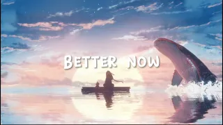 Better Now - Blanks | lyrics video //(ABC music).