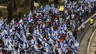 Watch: Israelis March to Jerusalem Ahead of Judicial Reform Vote | WSJ News