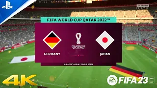 FIFA 23 - Germany vs Japan - FIFA World Cup 2022 Group Stage Match | PS5 [4K60 | HDR]