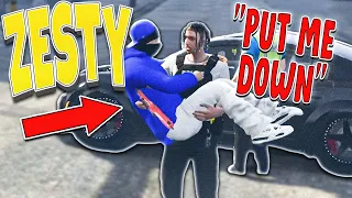 ARRESTING Gangsters As ZESTY COP 😂 (FORCING EMOTES)