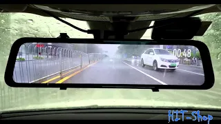 🛒Автомобильный видеорегистратор с зеркалом заднего вида. / Car DVR with rearview mirror