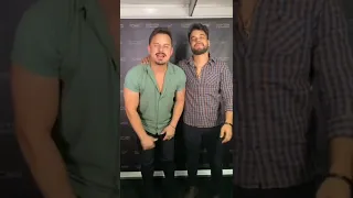 Convite de Clayton e Romário para o show deles no Festival Poços 150 anos