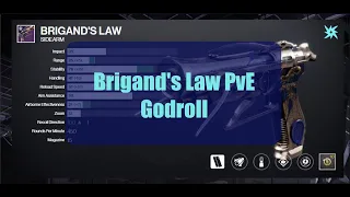 Brigand's Law #pve #godroll This Sidearm goes Crazy!!