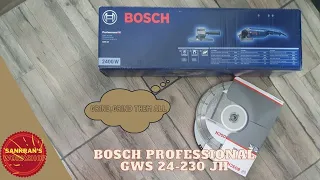 Bosch Professional GWS 24-230 JH Angle Grinder 230 mm, 2400 Watt - Unboxing - Review - Testing