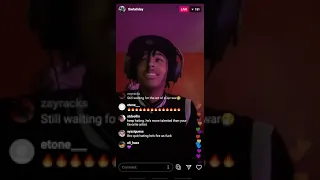 Thehxliday makes a song on live ig leaks song😈