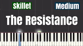 Skillet - The Resistance Piano Tutorial | Medium