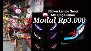 Cara Membuat Sticker Lampu Senja Mx King. Hanya modal Rp3.000. Boy Sticker Banyuwangi