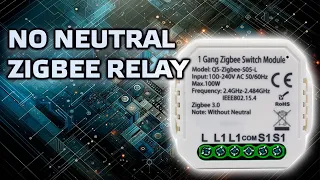 Silent zigbee relay in a socket without a zero line, installation features, capacitor