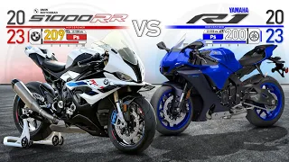 2023 BMW S1000RR vs Yamaha R1 ┃Superbike Spec Battle