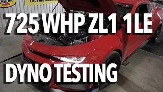 725 WHP 2018 Camaro ZL1 1LE Chassis Dyno Testing