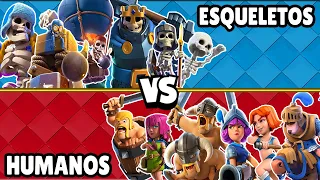 HUMANOS vs ESQUELETOS | CUAL ES MEJOR? | OLIMPIADAS de CLASH ROYALE