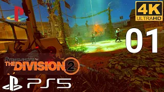 Tom Clancy The DIVISION 2 || PS5 || FULL GAMEPLAY PART 1  [ 4k HDR 60FPS]- No Commentary