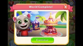 TALKING TOM FUN FAIR - Gameplay Walkthrough Part 2 iOS / Android - World 1 and 2 Completed