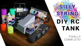 Silly string RC tank part 2 - Printed parts and action!