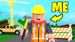 I Became A CONSTRUCTION Worker In Brookhaven.. (Brookhaven RP)