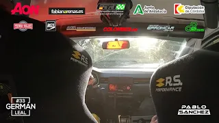 German Leal - Pablo Sánchez. Onboard Rallye Sierra Morena 2021. TC3 Villaviciosa