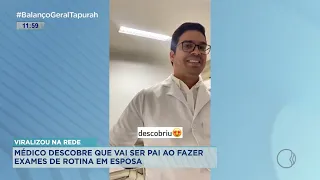 Viralizou na rede: Médico descobre que vai ser pai ao fazer exames de rotina em esposa