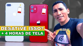 Desative o VILÃO da BATERIA do seu iPhone 11, 12, 13  e outros - Faça a bateria durar mais