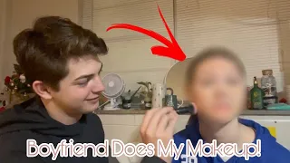 BF DOES MY MAKEUP! (with NO help)