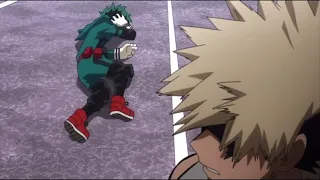 Deku and Bakugou arguing with each other (Dub)