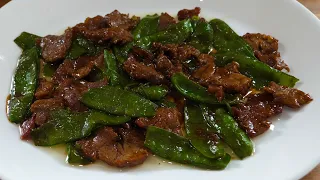Simple and Tender Chinese Beef and Vegetable Stir Fry | Beef Tenderloin Stir Fry with Snow Peas