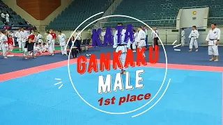 Shotokan karate kata Gankaku (Male 1st place)