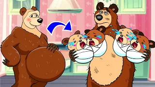 Female Bear Have a Baby - Bear's Nightmare | Bear's Life Story | Bear Funny Animation