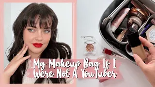 My Makeup Bag + Look If I Were Not A Youtuber | Julia Adams