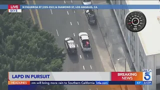 LAPD pursues fleeing driver in Southern California