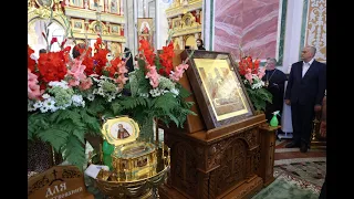 Встреча ковчега с частицей мощей прп. Сергия Радонежского в Кафедральном Александро-Невском соборе
