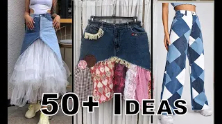 50+ IDEAS TO UPCYCLE YOUR OLD JEANS