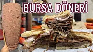 BURSA (İSKENDER) DÖNERİ BÖYLE YAPILIYOR (Kıyma Döner Nasıl Yapılır) (İskender Döneri Nasıl Yapılır)