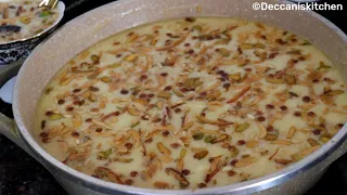 Hyderabadi Nawabi Sheer Khurma Recipe (Shahi Sheer Qurma Recipe)By Deccanis kitchen