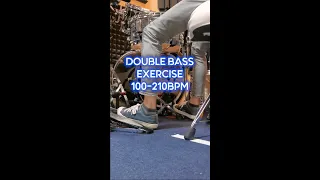 Double Bass Exercise 100-210 Bpm Thigh-Ankle Technique Drum Lesson