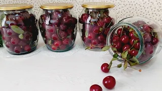 SUGARLESS! NO FREEZING ! This is how I store cherries for the winter! #cherry #food