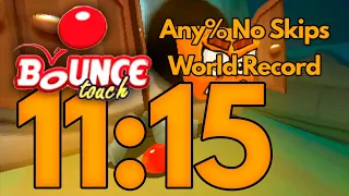 [World Record] Bounce Touch - Any% No Skips Speedrun in 11:15