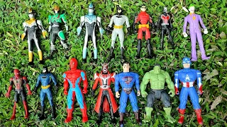 Membersihkan Mainan Spiderman Tiys, Hulk, Kamen Rider, captain America, Iron Man, Ultraman, Batman