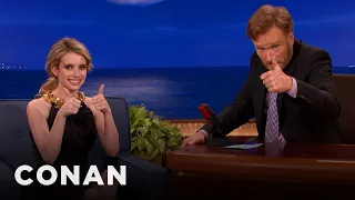 Emma Roberts Was Stressed About Keeping "Scream 4" Secrets | CONAN on TBS