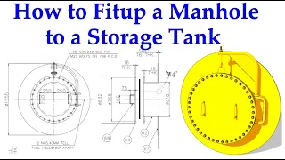 How to Fit up a Manhole API 650, API 620 Storage Tank.