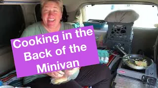 Exactly How I Cook In The Back Of My Minivan. Step By Step Video. Nomad in Minivan Camper.