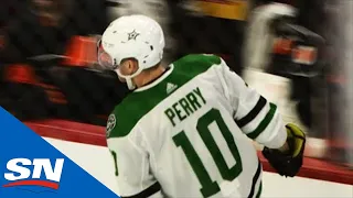 Corey Perry Scores Sweet Backhand Goal For First With The Stars