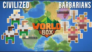 Civilized People Versus BARBARIANS - WorldBox