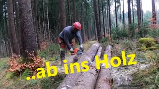 Holzen und Holzfass