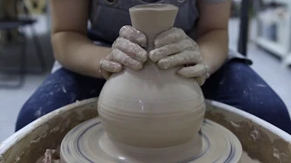 Создание вазы на гончарном круге