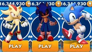 Sonic Dash -  Super Shadow VS Sonic EXE VS Classic Sonic _ Movie Sonic vs All Bosses Zazz Eggman