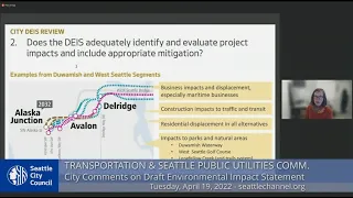 Seattle City Council Transportation & Seattle Public Utilities Committee 4/19/22